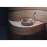 Mitigeur de lavabo AX Starck Organic 365 pour vasque libre sans tirette ni vidage, bonde à écoulement libre réf. 12012000