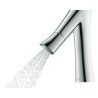 Mitigeur de lavabo AX Starck Organic 365 pour vasque libre sans tirette ni vidage, bonde à écoulement libre réf. 12012000