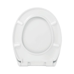Abattant en résine thermodurcissable, Esterel Premium, bactéricide, blanc, à fermeture ralentie, 2,3 kg réf. 95900310