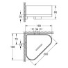 Porte-savon d'angle avec support Selection Warm Sunset Réf. 41038DA0