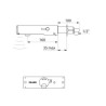 Mitigeur de lavabo automatique TEMPOMATIC MIX 4 (KIT2/2) mural alimentation par piles CR123 Lithium 6 V  corps L. 160 mm inox Chromé réf. 493406