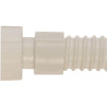 Raccord à visser TOUTFLEX blanc 1"1/4 pour tube de vidage Réf. 215-EMVS1/4