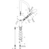 Mitigeur de lavabo FOCUS, 240 mm, sans tirette ni vidage, chromé réf. 31519000