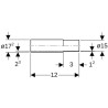 Jonction à emb ext. à souder D15-17,2x1,20mm acier réf 12412