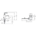 Mitigeur lavabo CLEO1889 avec vidage chromé Réf. E24307-CP