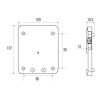 Platine de fixation pour rail, blanc réf. 44710