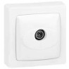 Prise TV simple mâle - blanc Ref.086040