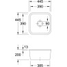 Cuve sous-plan CISTERNA 50 chromite ceramicplus réf. 670300J0
