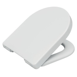 Abattant recouvrant forme droite, Principauté Premium,en résine thermodurcissable, bactéricide, blanc, à fermeture ralentie, 2,5 kg réf. 95900110