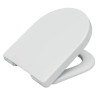 Abattant recouvrant forme droite, Principauté Premium,en résine thermodurcissable, bactéricide, blanc, à fermeture ralentie, 2,5 kg réf. 95900110