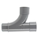 Té pied de biche mâle femelle 87°30 diamètre 32mm grand rayon UTF18