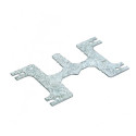 Plaque support pour deux boîtiers 9841 ou 9847, entraxe 35mm ou 50mm Réf. 950400