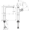 Mitigeur de lavabo URQUIOLA surélevé, pour vasque libre, chromé réf. 11035000