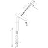 Mitigeur de lavabo URQUIOLA surélevé, pour vasque libre, chromé réf. 11035000