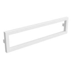 Support porte accessoires métallique LLOYD 40 cm finition blanc réf : 97671