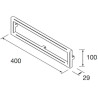 Support porte accessoires métallique LLOYD 40 cm finition blanc réf : 97671