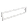 Support porte accessoires métallique LLOYD 40 cm finition blanc réf : 97671