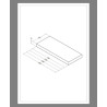Plan   Alterna Zao Bois fin 2,8cm chêne fumé 50cm