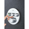 Thermostatique pour installation encastrée 3 sorties Grohtherm SmartControl Chromé 29121000