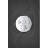 Thermostatique pour installation encastrée 3 sorties Grohtherm SmartControl Chromé 29121000
