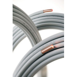 Tube cuivre pré-gainé recuit WICU diamètre 16 mm épaisseur 1 mm couronne de 25 mètres Réf. 501271449