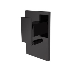 Facade mitigeur douche TABULA 2 sorties Chromé Noir Réf. TA68972