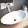 Vasque ovale SOFIA 60 cm finition mat sans trop plein Réf. NS-5009