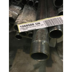 Mamelon 530 tube soudé filetage conique longueur 2000mm galva D26x34 réf.530G200026