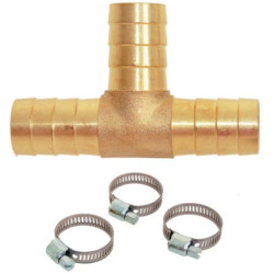 Té cannelé laiton diamètre 19mm + co Réf. 98.00108