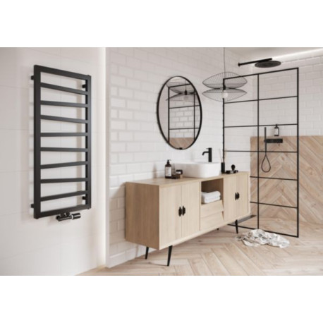 Sèche-serviettes eau chaude Squasy 1360x500 RAL 7016 mat Réf. SY05139016S0022