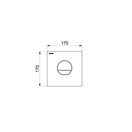 Robinet TEMPOFLUX 3 WC F3/4"  encastré AB, chromé, 3l/6l, kit 2/3 Réf. 763040