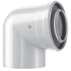 Coude concentrique Ø80/125, 87° Réf. FC-CE80-87