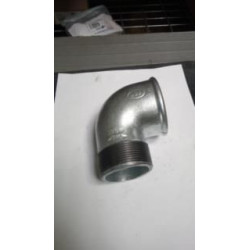 Coude 90° fonte malléable galvanisée 92 mâle-femelle 50x60 réf.092050G