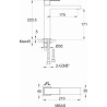 Mitigeur de lavabo medium plaza pvd noir mat Réf. 84PZ170