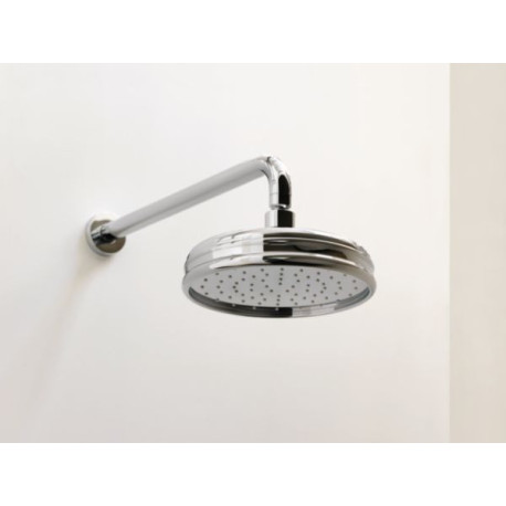 Pomme de douche Rétro Luxe laiton chromé anticalcaire raccord F 1/2 diamètre 200 mm réf. RX54851