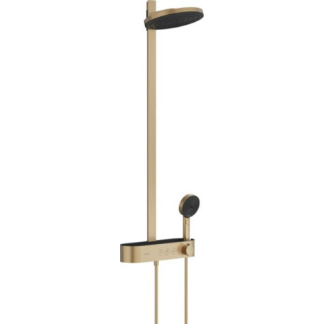 Colonne de douche thermostatique 260 Pulsify E 2jets EcoSmart 9l/min avec mitigeur thermostatique ShowerTablet Select 400 Bronze brossé Réf. 24241140