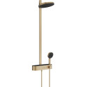 Colonne de douche thermostatique 260 Pulsify E 2jets EcoSmart 9l/min avec mitigeur thermostatique ShowerTablet Select 400 Bronze brossé Réf. 24241140