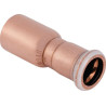 Réduction avec extrémité à emboîter D22-15mm, cuivre Réf 62305
