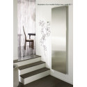 Radiateur électrique Acova Altima face lisse, sans régulation, puissance 1500W, hauteur 1942 mm, largeur 613 mm, Inox Plume 9514 Réf. TMH-150-060/NF-9514
