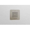 RECEVEUR BASE SLATE 75 BEIGE (100x75). Bonde standard. Grille inox. Possible rebord. Découpe sur-mesure. Réf: 53012354