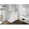 RECEVEUR BASE SLATE 75 BEIGE (100x75). Bonde standard. Grille inox. Possible rebord. Découpe sur-mesure. Réf: 53012354