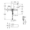 Mitigeur lavabo infrarouge 1/2" avec limiteur de température Bau Cosmopolitan E Chromé Réf. 36453000