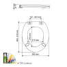 Abattant olfa compact double rose perle VB réf. 7EU07390301