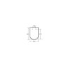 Abattant frein de chute INSPIRA SQUARE onyx Réf. A80153264B