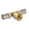 Té à sertir, femelle à visser Fluxo laiton diamètre 16x1/2mm réf. FLT1615F