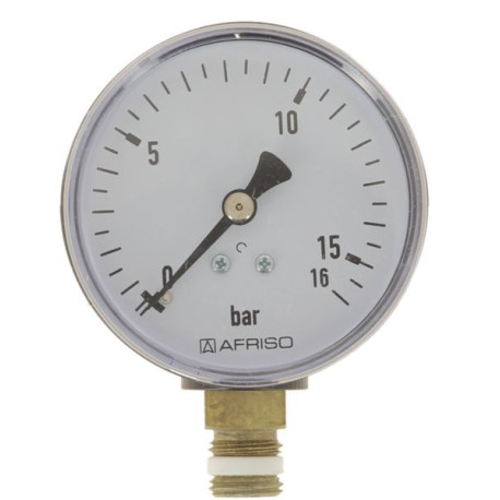 Manomètre D 63 sec 0 - 16 bars réf. 63515
