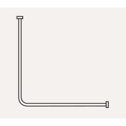 Rail en L, 1500 x 1200 mm, Réf. 24126