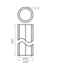 Conduit isolé Aerfoam diamètre 160mm longueur 2000mm. 10188210