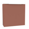 Lave mains Alterna Plénitude longueur 55cm avec rangement tablette latéral profondeur 22cm Terracotta version gauche