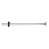 Porte-rideau droit tube Inox D 20 poli brillant, longueur 1 m réf. 2359